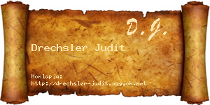 Drechsler Judit névjegykártya