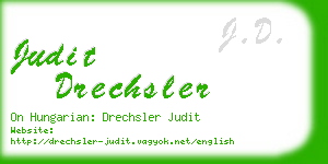 judit drechsler business card